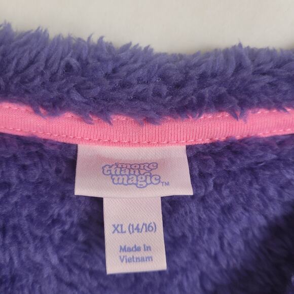 New More Than Magic fleece sweatshirt purple pullover girls Size XL Cozy Comfy - Picture 3 of 7
